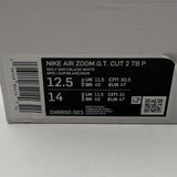 Men's Sz 12.5 Nike Air Zoom GT Cut 2 TB Wolf Grey Black White DX6650-003 NEW