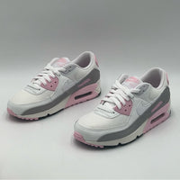 Womens Size 6.5 Nike Air Max 90 White Pink Walking Shoes Sneakers FN7489-100 NEW